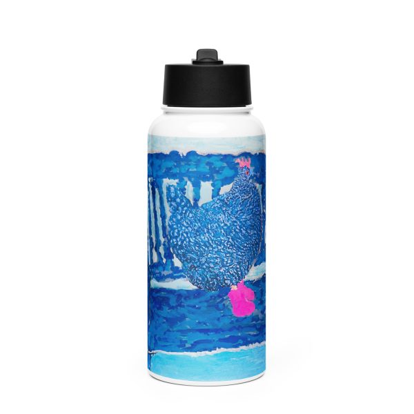 Stainless steel water bottle with a straw lid - Image 2