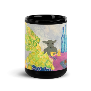 Little lamb with beer mug