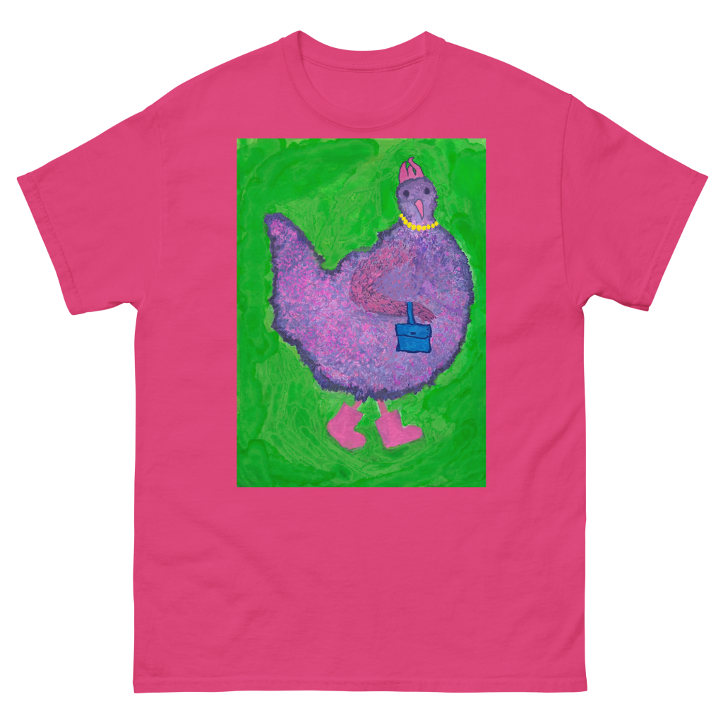 Minerva goes shopping - Bright pink/Unisex T-shirt