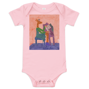 Piano practice (Baby short sleeve one piece)