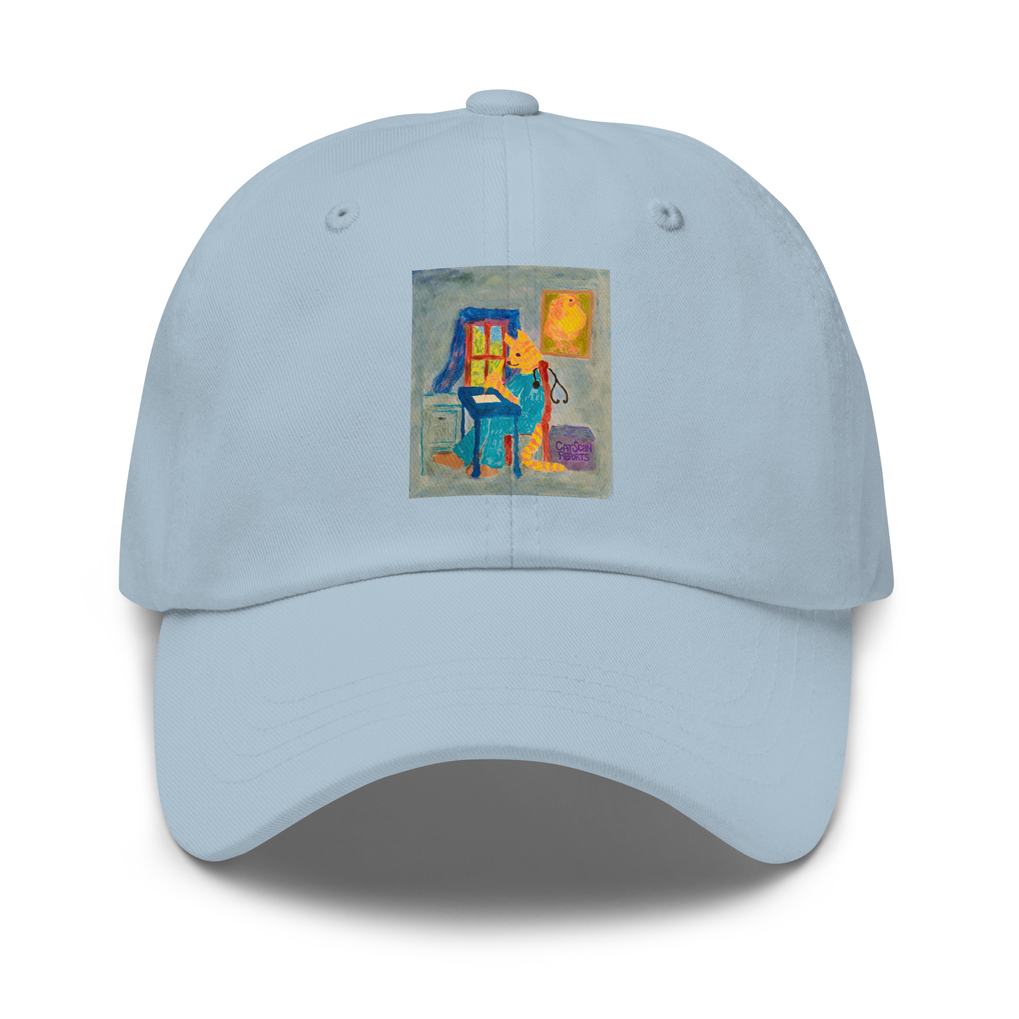 Charlie doing cat scan report (Dad hat) - Image 2