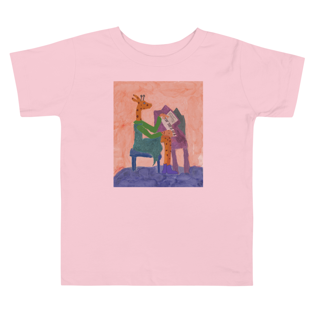 Piano Practice Toddler Short Sleeve Tee