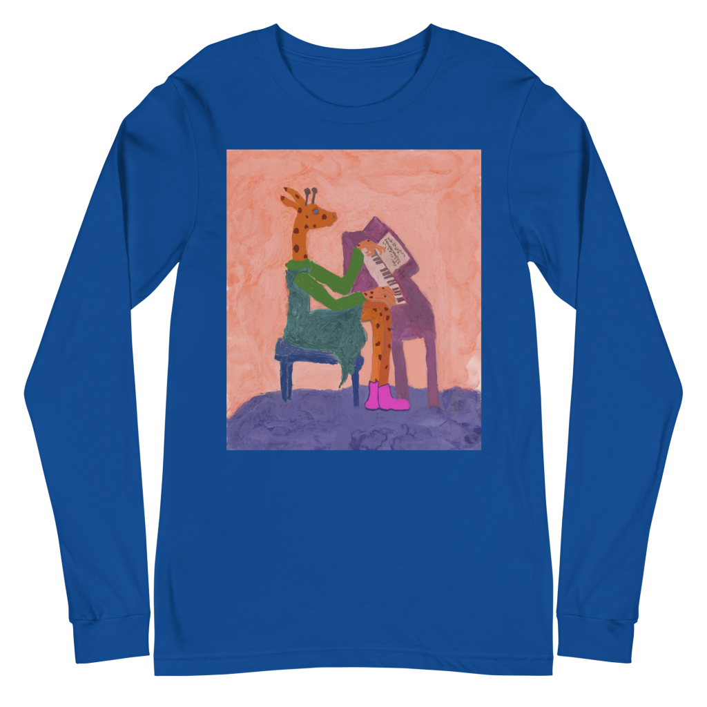 Piano practice (Unisex Long Sleeve Tee)