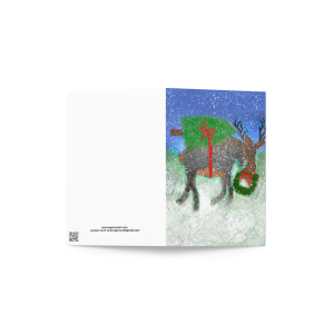 Maurice Delivering Christmas (Greeting card)