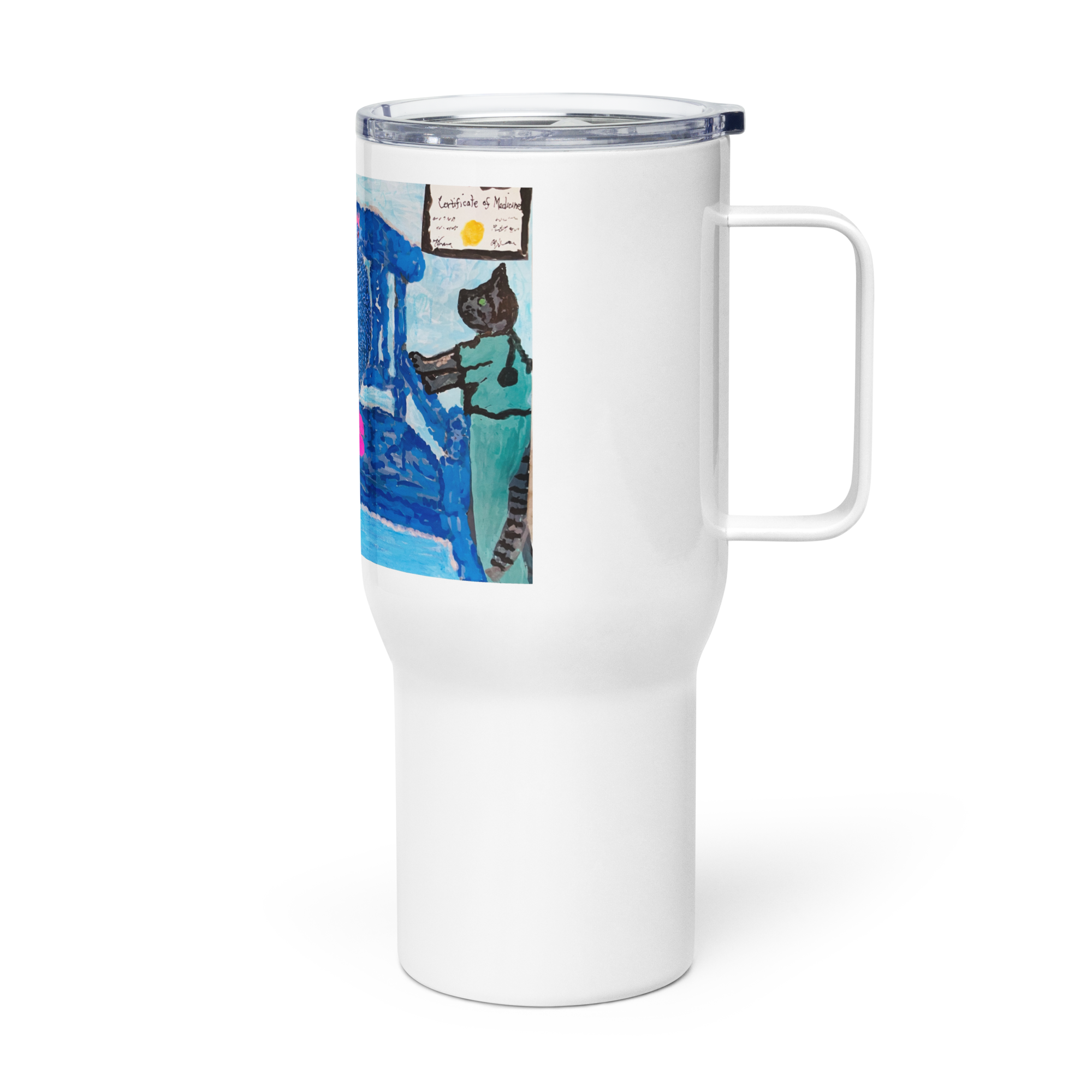 Dr visit (Travel mug with a handle) - Image 3