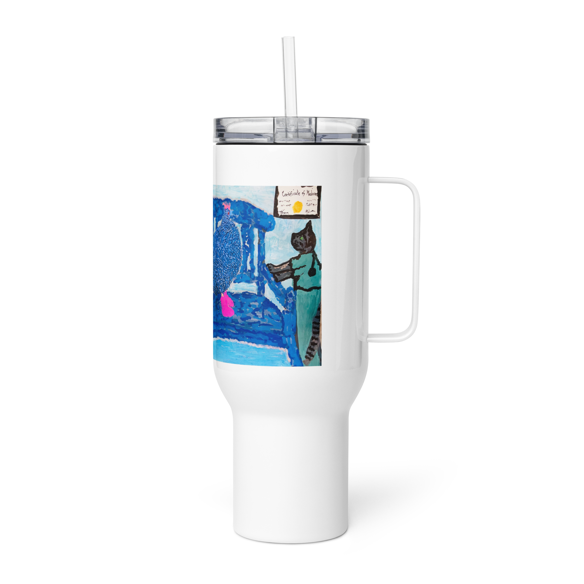 Dr visit (Travel mug with a handle) - Image 5